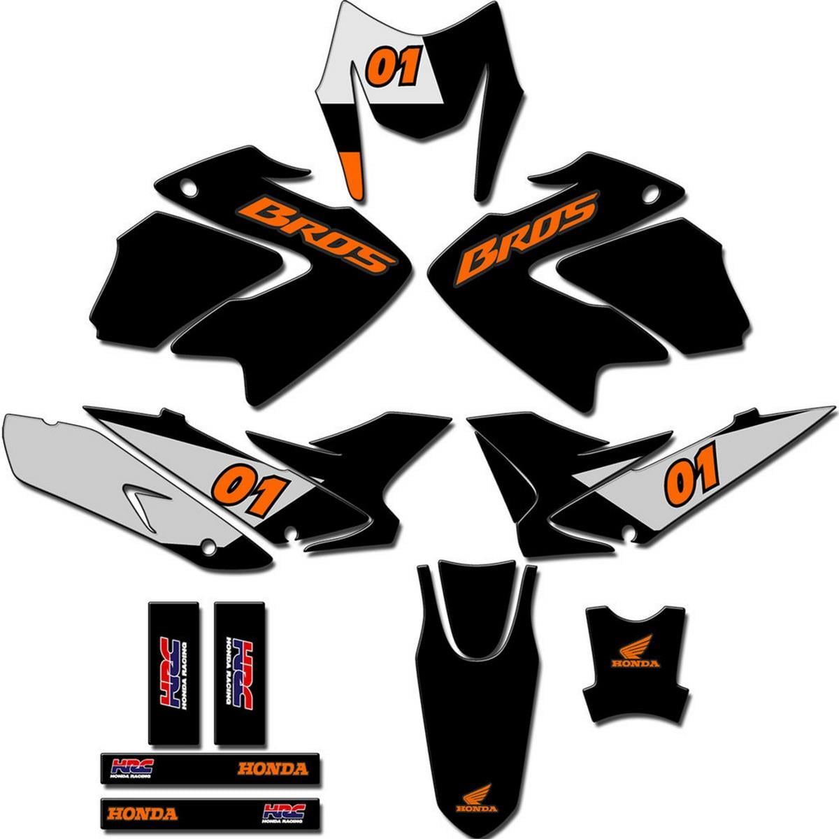 Kit adesivos Gráficos para BROS 125/150 2009 a 2012 - Start Espessura 0.20mm - BROS-112B 