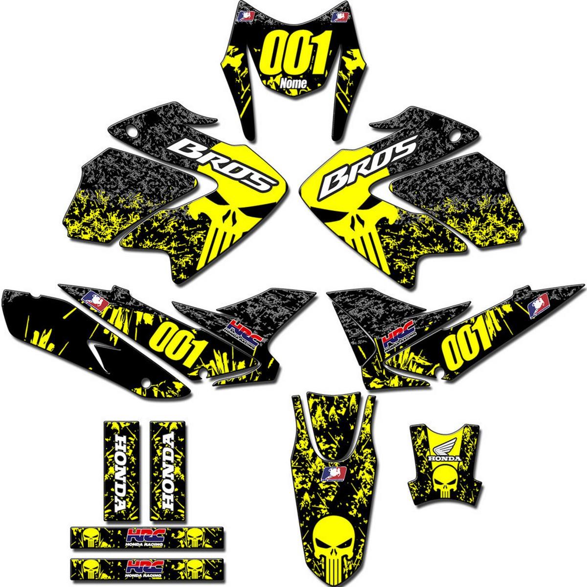 Kit adesivos Gráficos para BROS 125/150 2009 a 2012 - Start Espessura 0.20mm - BROS-140B