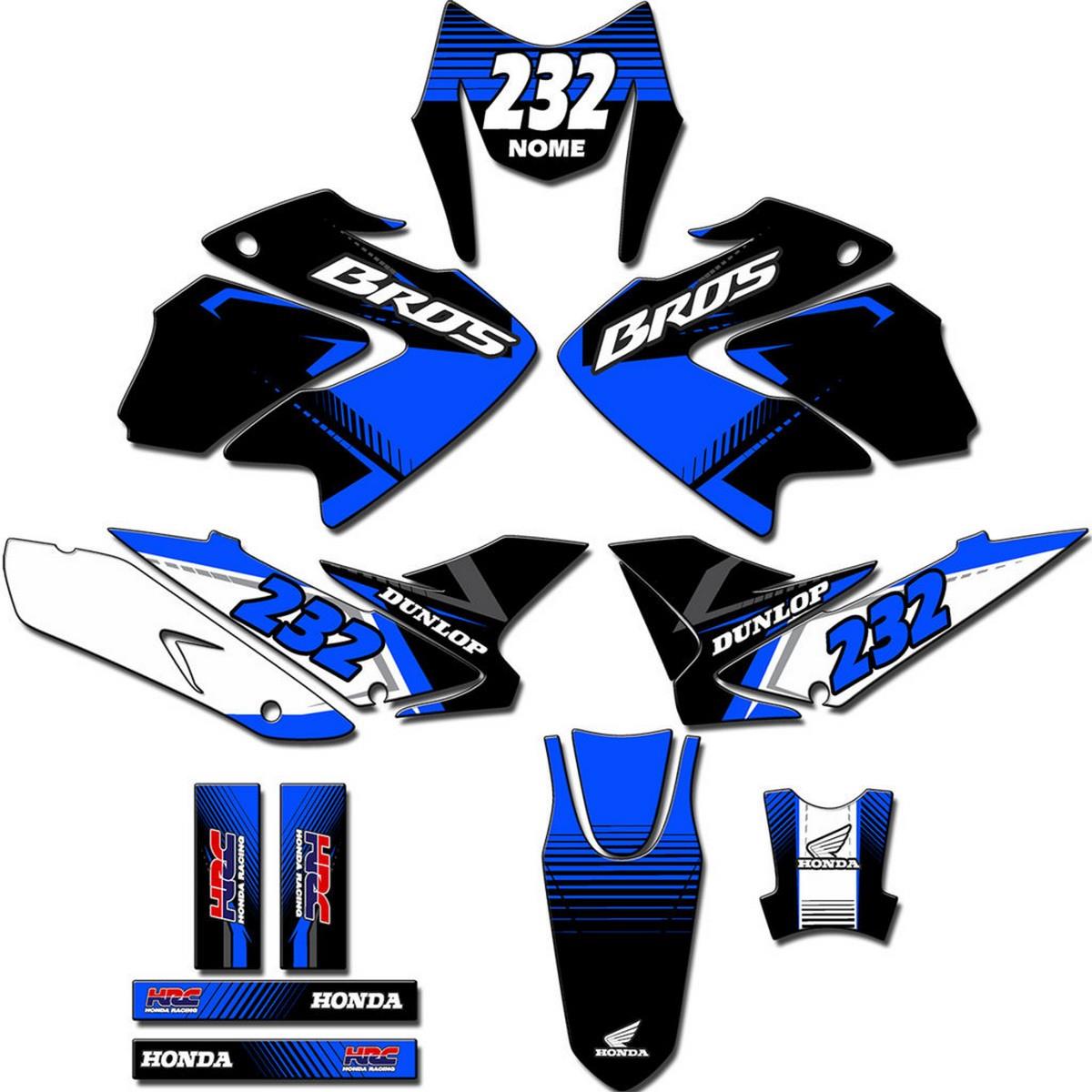 Kit adesivos Gráficos para BROS 125/150 2009 a 2012 - Start Espessura 0.20mm - BROS-159B