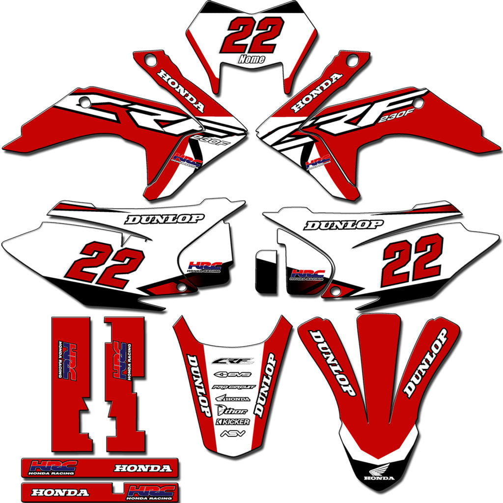 Kit adesivos Gráficos para CRF-230 2015 a 2021 - Start Espessura 0.20mm - CRFM-92