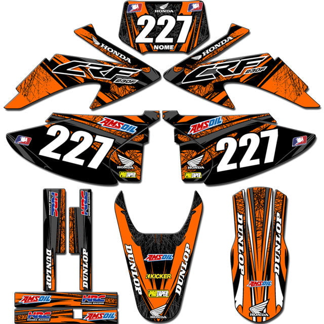 Kit adesivos Gráficos para CRF-230 2008 a 2014- Start Espessura 0.20mm - CRFA-99