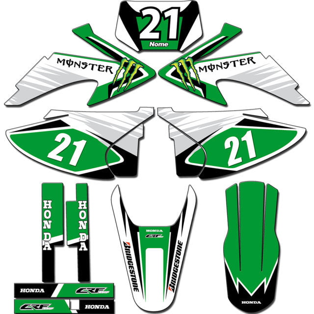 Kit adesivos Gráficos para CRF-230 2008 a 2014 - Start Espessura 0.20mm - CRFA-09