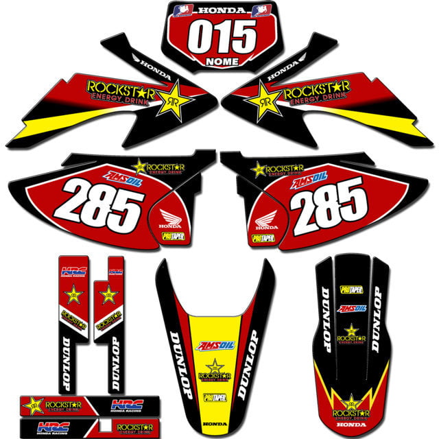 Kit adesivos Gráficos para CRF-230 2008 a 2014 - Start Espessura 0.20mm - CRFA-10