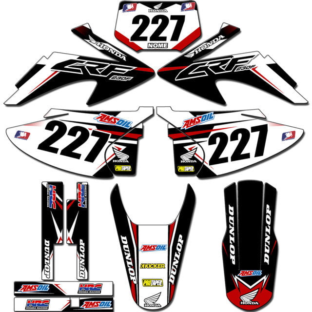 Kit adesivos Gráficos para CRF-230 2008 a 2014 - Start Espessura 0.20mm - CRFA-104