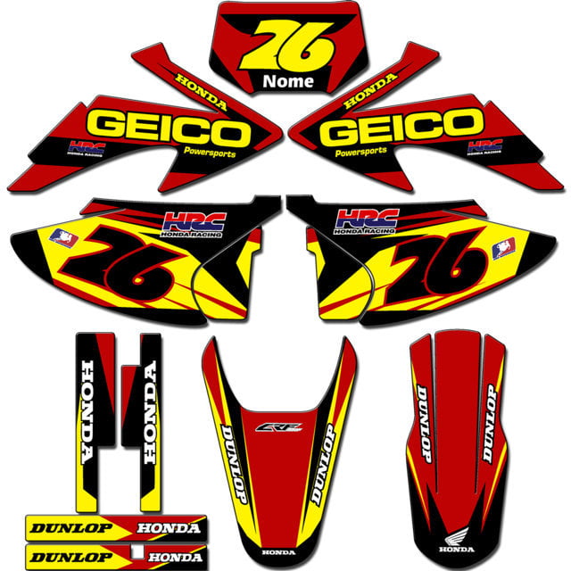 Kit adesivos Gráficos para CRF-230 2008 a 2014 - Start Espessura 0.20mm - CRFA-43