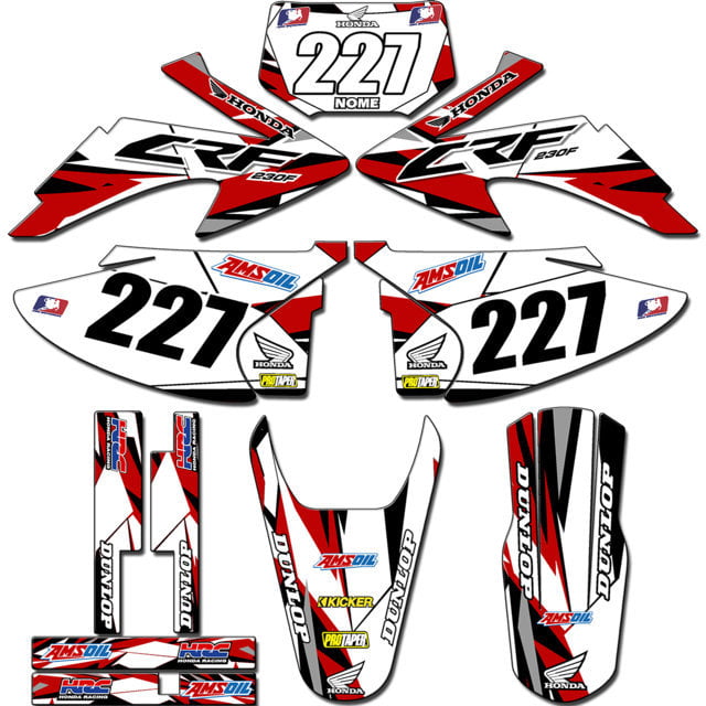 Kit adesivos Gráficos para CRF-230 2008 a 2014 - Start Espessura 0.20mm - CRFA-53