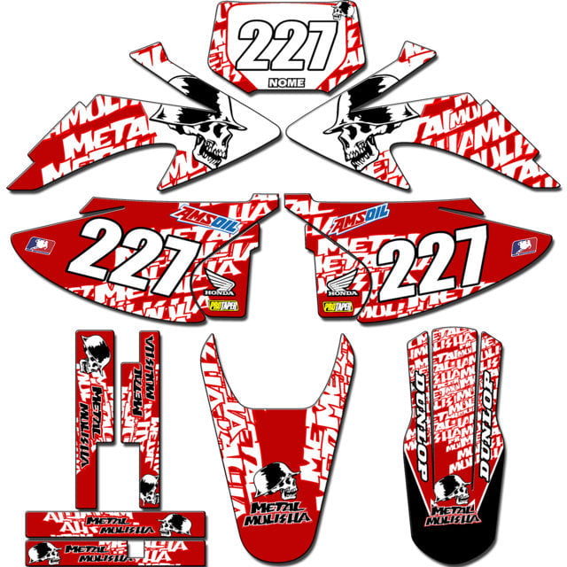 Kit adesivos Gráficos para CRF-230 2008 a 2014 - Start Espessura 0.20mm - CRFA-57