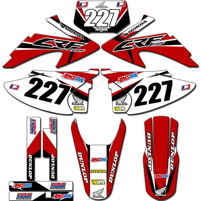 Kit adesivos Gráficos para CRF-230 2008 a 2014 - Start Espessura 0.20mm - CRFA-72