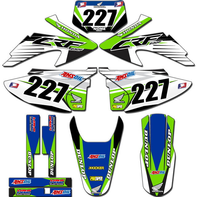 Kit adesivos Gráficos para CRF-230 2008 a 2014 - Start Espessura 0.20mm - CRFA-76