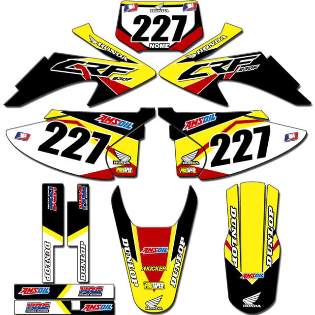 Kit adesivos Gráficos para CRF-230 2008 a 2014 - Start Espessura 0.20mm - CRFA-85