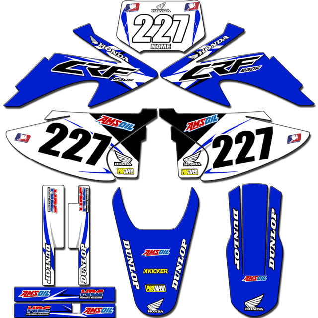 Kit adesivos Gráficos para CRF-230 2008 a 2014 - Start Espessura 0.20mm - CRFA-93