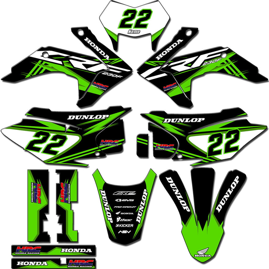 Kit adesivos Gráficos para CRF-230 2015 a 2021 - Start Espessura 0.20mm - CRFM-100