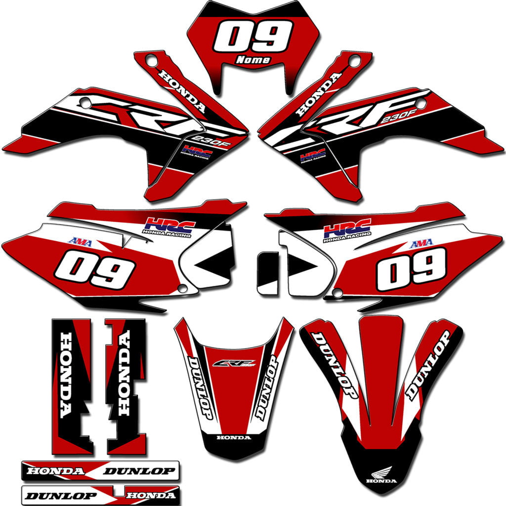 Kit adesivos Gráficos para CRF-230 2015 a 2021 - Start Espessura 0.20mm - CRFM-39