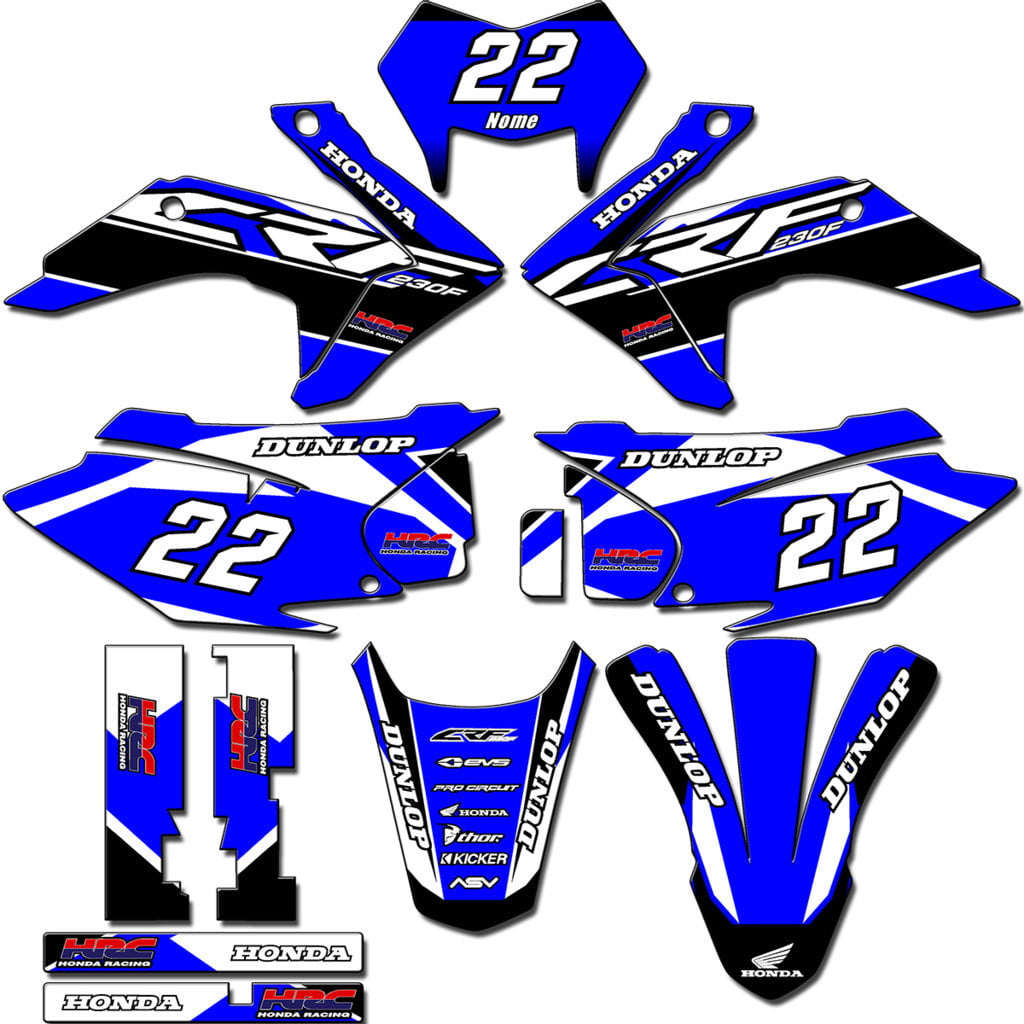 Kit adesivos Gráficos para CRF-230 2015 a 2021 - Start Espessura 0.20mm - CRFM-83