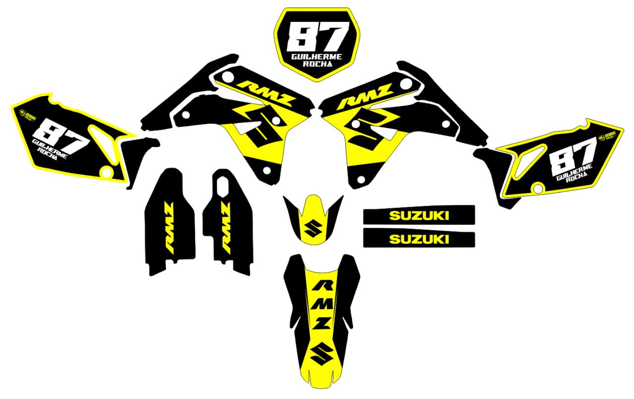 Kit adesivos Gráficos para RMZ- Premium Espessura 0.50mm - RMZ-01