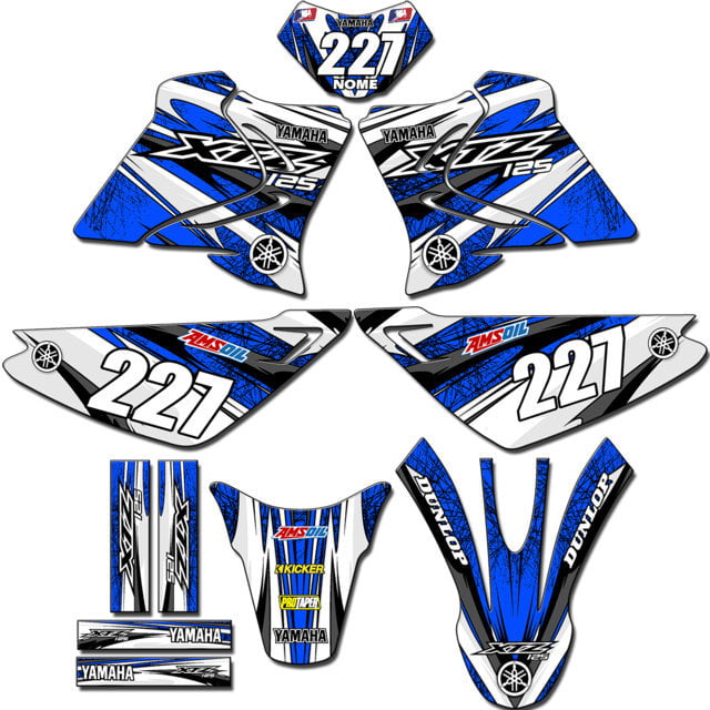 Kit adesivos Gráficos para XTZ-125 - Start Espessura 0.20mm - XTZB-23