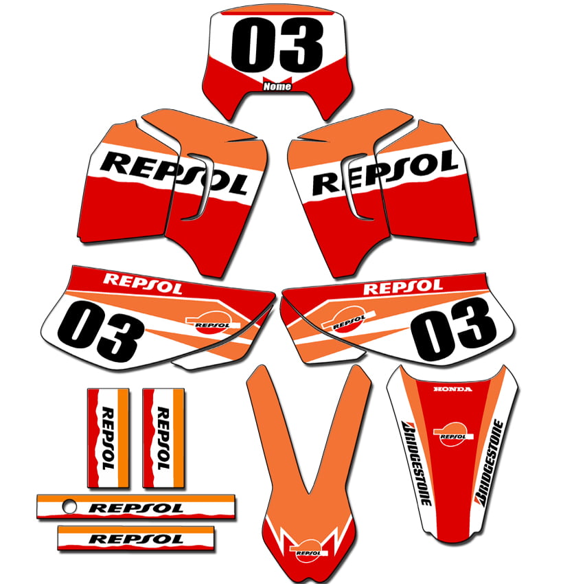 Kit adesivos Gráficos para XR-200- Start Espessura 0.20mm - XR-04