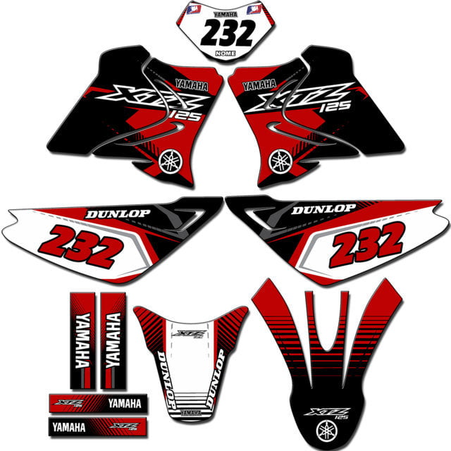 Kit adesivos Gráficos para XTZ-125 - Start Espessura 0.20mm - XTZB-05