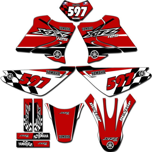 Kit adesivos Gráficos para XTZ-125 - Start Espessura 0.20mm - XTZB-14