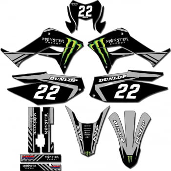 Kit adesivos Gráficos para CRF-250F - Start Espessura 0.20mm - CRFN-121