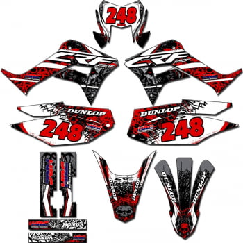 Kit adesivos Gráficos para CRF-250F - Start Espessura 0.20mm - CRFN-20