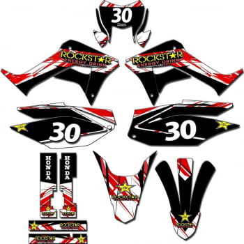 Kit adesivos Gráficos para CRF-250F - Start Espessura 0.20mm - CRFN-33