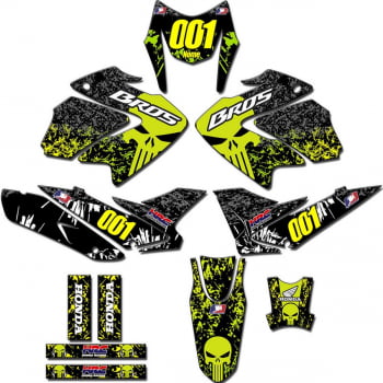 Kit adesivos Gráficos para BROS 125/150 2009 a 2012 - Start Espessura 0.20mm - BROS-02B