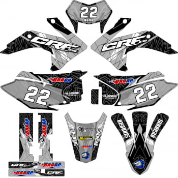 Kit adesivos Gráficos para CRF-230 2015 a 2023 - Start Espessura 0.20mm - A10