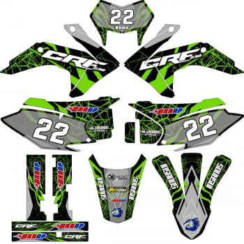 Kit adesivos Gráficos para CRF-230 2015 a 2021 - Start Espessura 0.20mm - A11