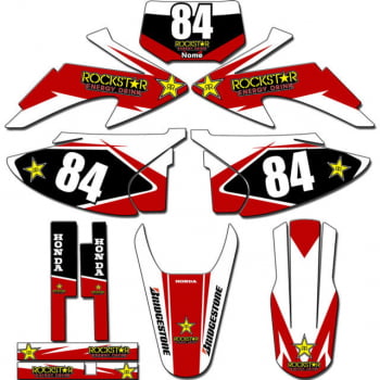 Kit adesivos Gráficos para CRF-230 2008 a 2014 - Start Espessura 0.20mm - CRFA-06