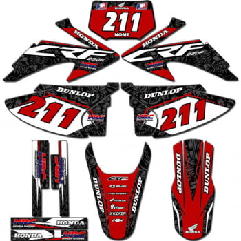 Kit adesivos Gráficos para CRF-230 2008 a 2014- Start Espessura 0.20mm - CRFA-25