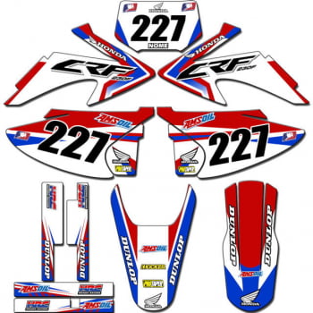 Kit adesivos Gráficos para CRF-230 2008 a 2014- Start Espessura 0.20mm - CRFA-89