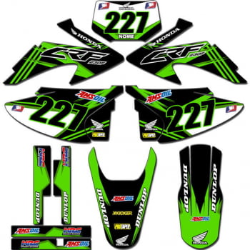 Kit adesivos Gráficos para CRF-230 2008 a 2014 - Start Espessura 0.20mm - CRFA-100