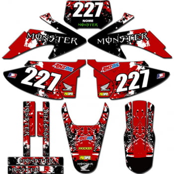 Kit adesivos Gráficos para CRF-230 2008 a 2014 - Start Espessura 0.20mm - CRFA-101