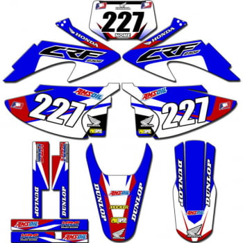 Kit adesivos Gráficos para CRF-230 2008 a 2014 - Start Espessura 0.20mm - CRFA-103