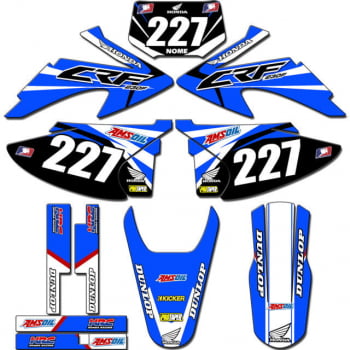 Kit adesivos Gráficos para CRF-230 2008 a 2014 - Start Espessura 0.20mm - CRFA-108