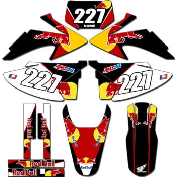 Kit adesivos Gráficos para CRF-230 2008 a 2014 - Start Espessura 0.20mm - CRFA-109