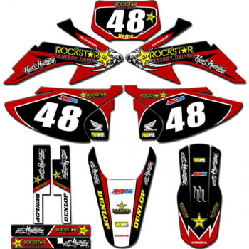 Kit adesivos Gráficos para CRF-230 2008 a 2014 - Start Espessura 0.20mm - CRFA-11