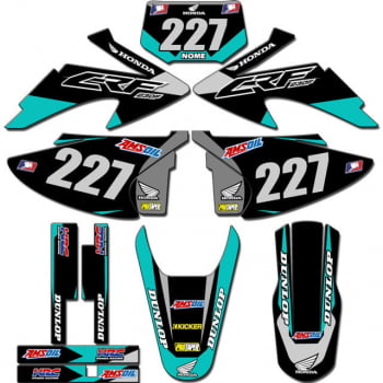 Kit adesivos Gráficos para CRF-230 2008 a 2014 - Start Espessura 0.20mm - CRFA-118