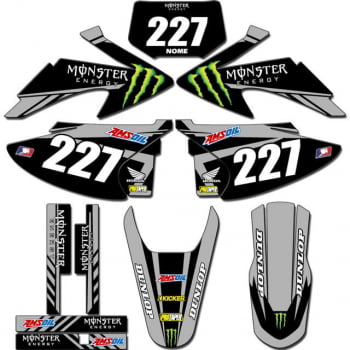 Kit adesivos Gráficos para CRF-230 2008 a 2014 - Start Espessura 0.20mm - CRFA-121