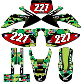 Kit adesivos Gráficos para CRF-230 2008 a 2014 - Start Espessura 0.20mm - CRFA-123