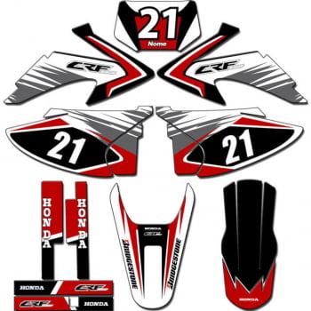 Kit adesivos Gráficos para CRF-230 2008 a 2014 - Start Espessura 0.20mm - CRFA-13