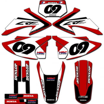 Kit adesivos Gráficos para CRF-230 2008 a 2014 - Start Espessura 0.20mm - CRFA-16