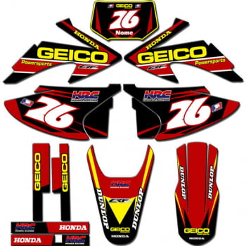 Kit adesivos Gráficos para CRF-230 2008 a 2014 - Start Espessura 0.20mm - CRFA-17