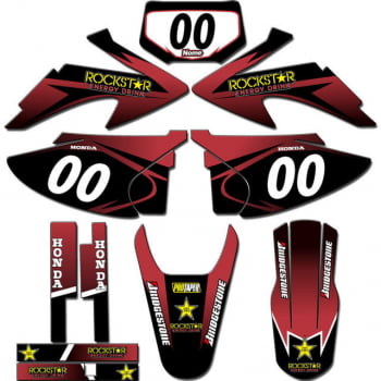 Kit adesivos Gráficos para CRF-230 2008 a 2014 - Start Espessura 0.20mm - CRFA-30