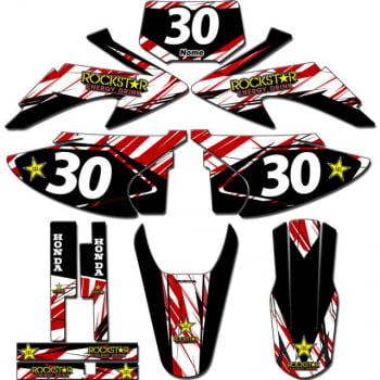 Kit adesivos Gráficos para CRF-230 2008 a 2014 - Start Espessura 0.20mm - CRFA-33