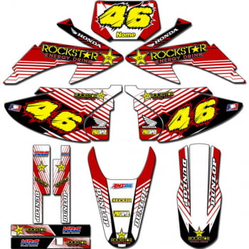 Kit adesivos Gráficos para CRF-230 2008 a 2014 - Start Espessura 0.20mm - CRFA-36