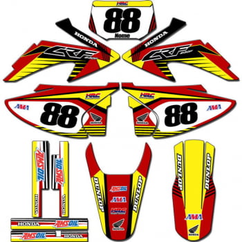 Kit adesivos Gráficos para CRF-230 2008 a 2014 - Start Espessura 0.20mm - CRFA-42