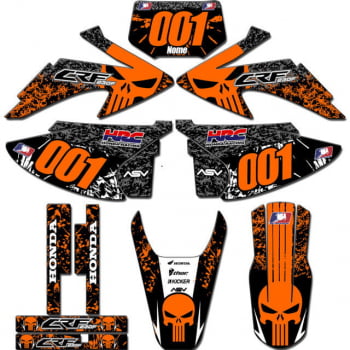 Kit adesivos Gráficos para CRF-230 2008 a 2014 - Start Espessura 0.20mm - CRFA-45