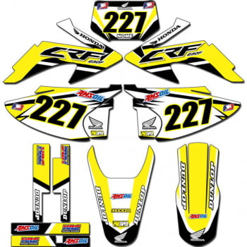 Kit adesivos Gráficos para CRF-230 2008 a 2014 - Start Espessura 0.20mm - CRFA-47